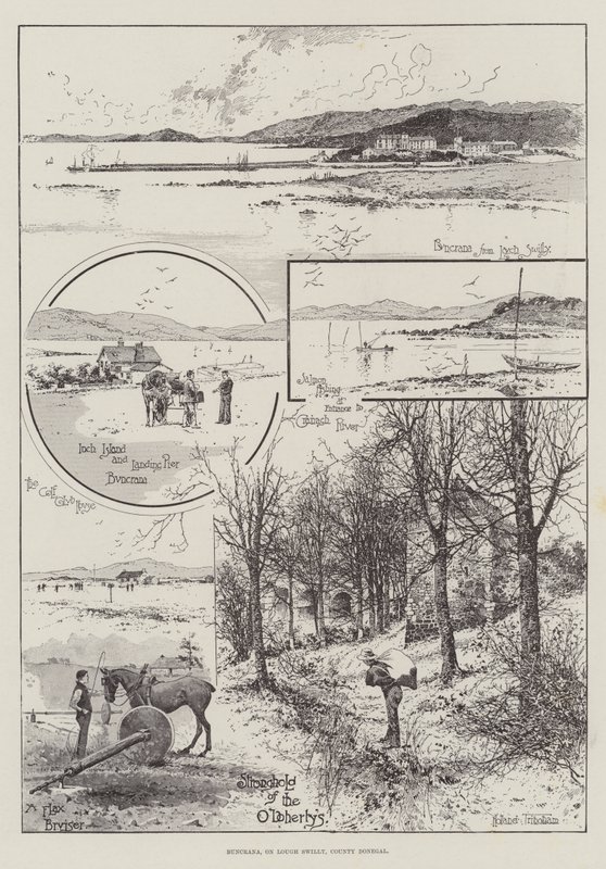 Buncrana, na Lough Swilly, hrabstwo Donegal autorstwa Joseph Holland Tringham