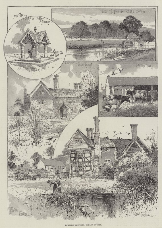 Wędrujące szkice, Ockley, Surrey autorstwa Joseph Holland Tringham