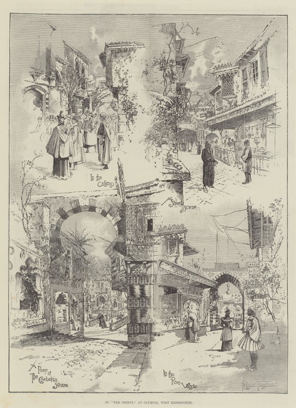 Sceny Orientu w Olimpii autorstwa Joseph Holland Tringham