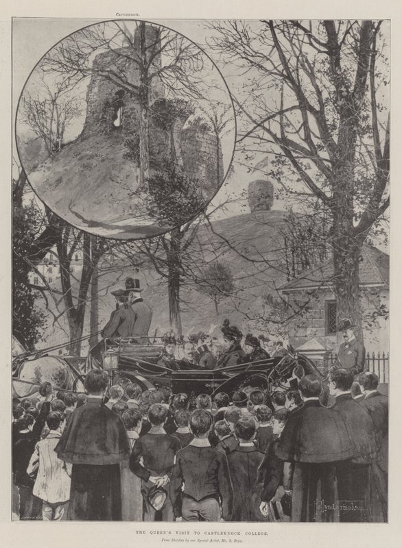 Wizyta królowej w Castleknock College autorstwa Joseph Holland Tringham