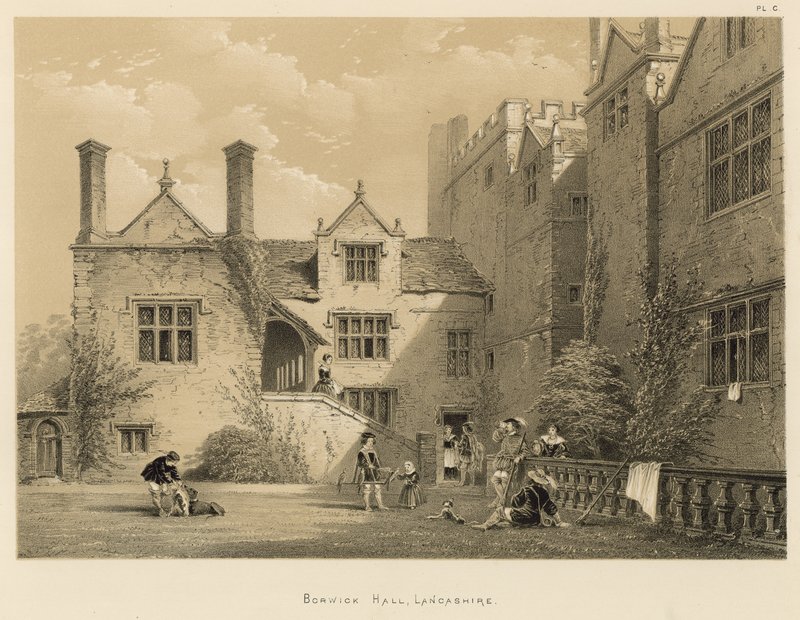 Borwick Hall, Lancashire autorstwa Joseph Nash