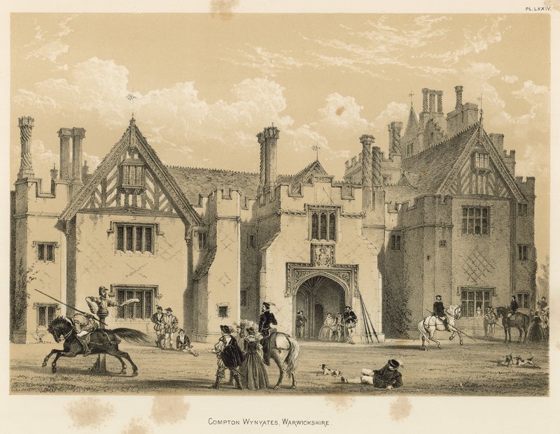 Compton Wynyates, Warwickshire autorstwa Joseph Nash