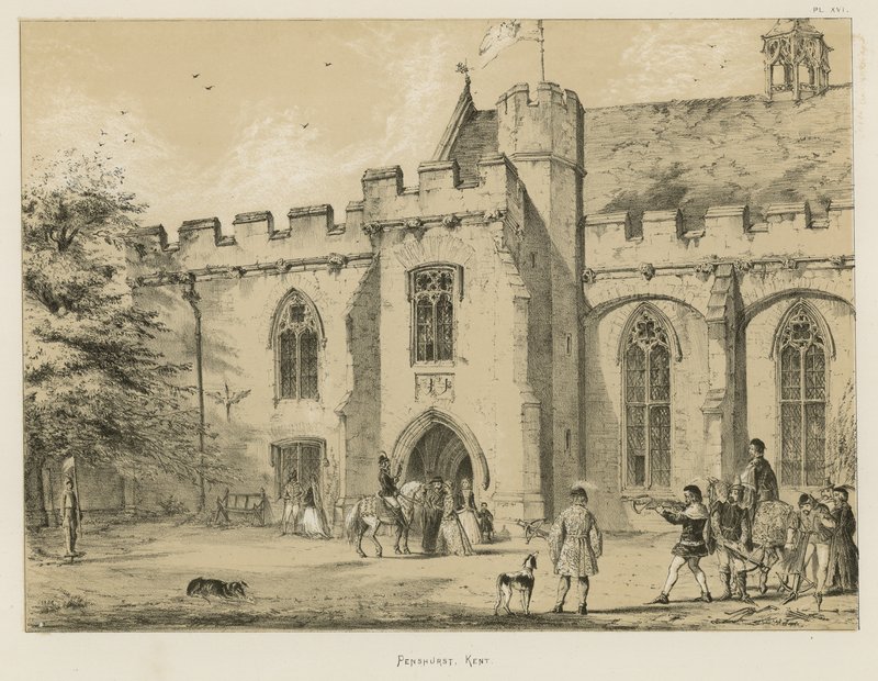 Penshurst, Kent autorstwa Joseph Nash