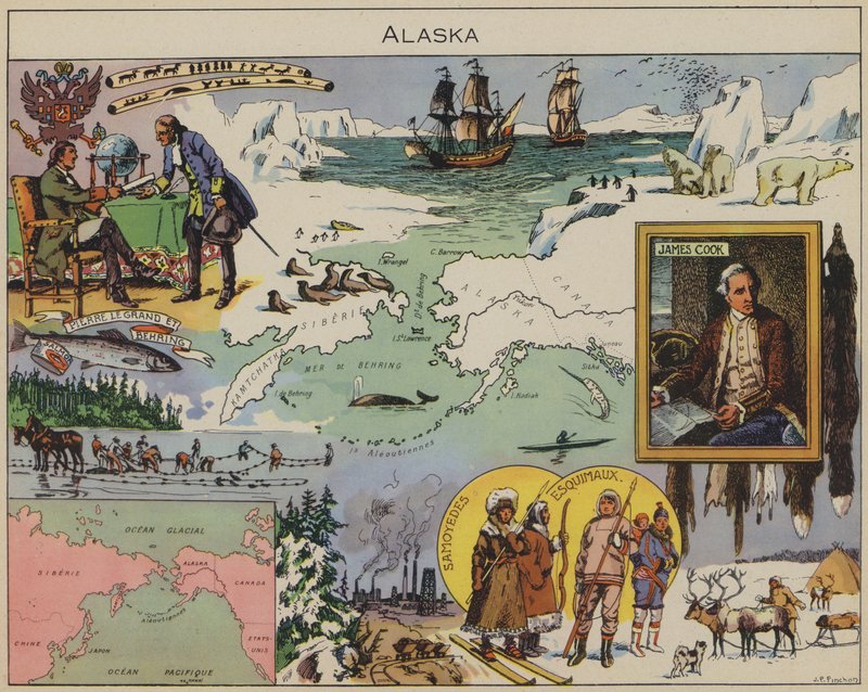 Alaska (druk kolorowy) autorstwa Joseph Porphyre Pinchon