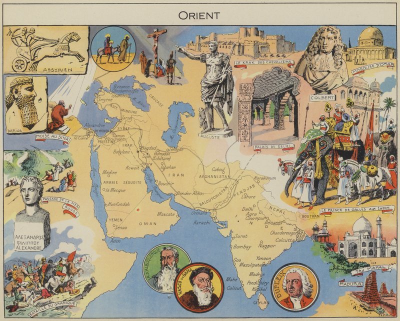 Orient (druk kolorowy) autorstwa Joseph Porphyre Pinchon
