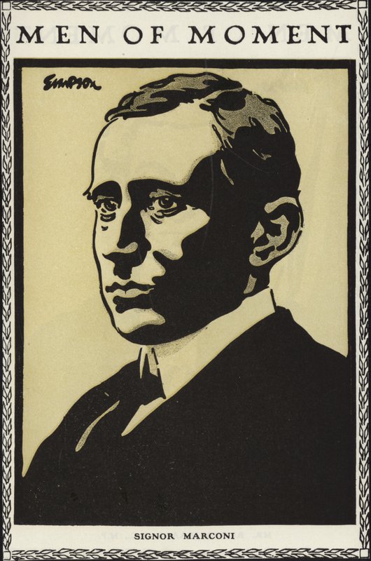 Guglielmo Marconi autorstwa Joseph Simpson