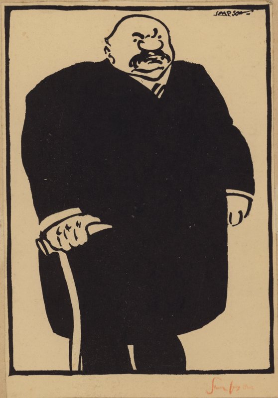 J Pierpont Morgan (lito) autorstwa Joseph Simpson