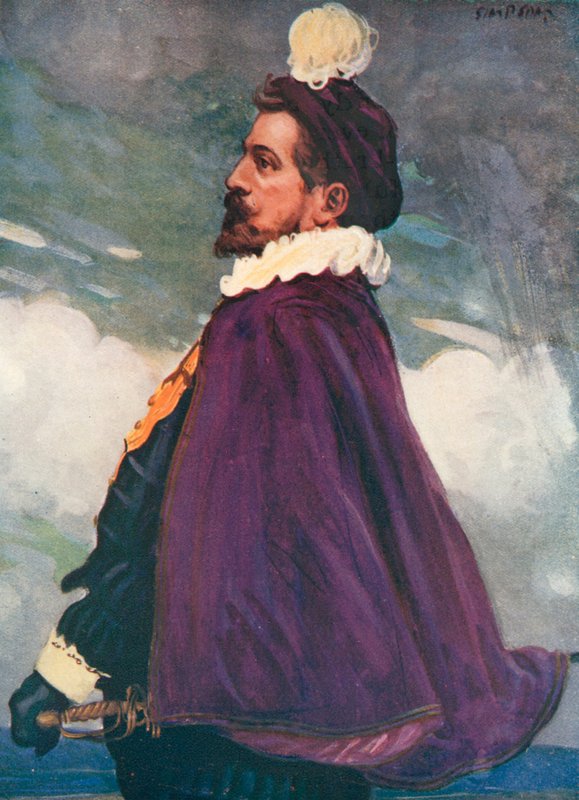 Sir Walter Raleigh autorstwa Joseph Simpson