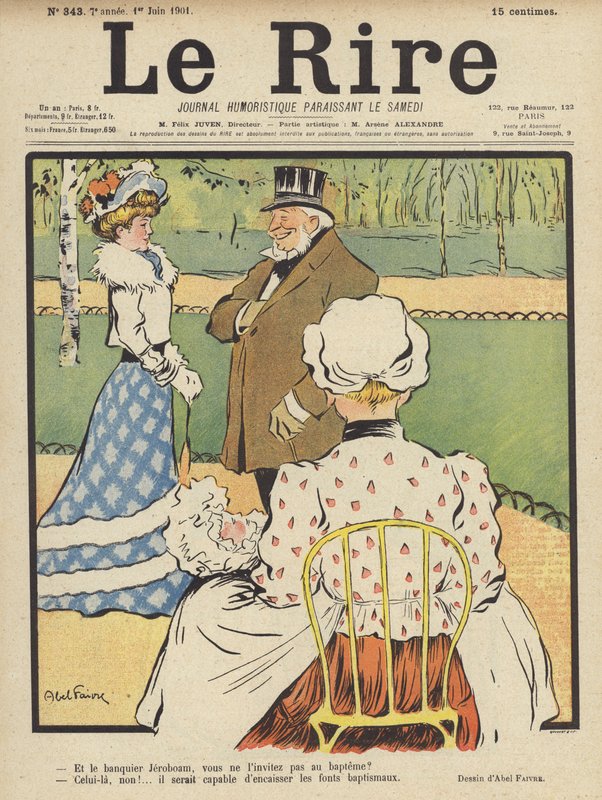 Ilustracja do Le Rire autorstwa Jules Abel Faivre