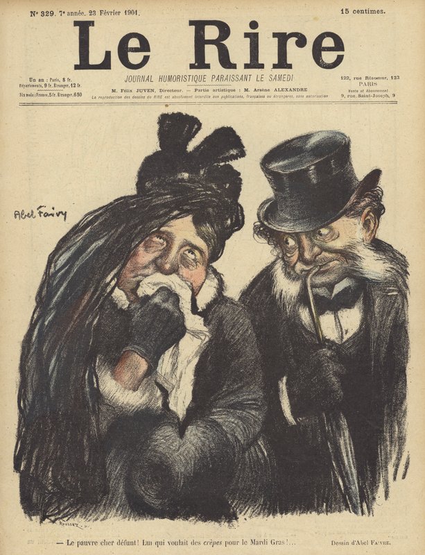 Ilustracja do Le Rire autorstwa Jules Abel Faivre