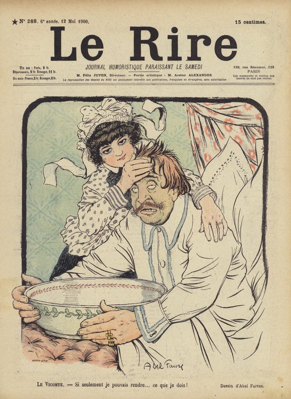 Ilustracja do Le Rire autorstwa Jules Abel Faivre