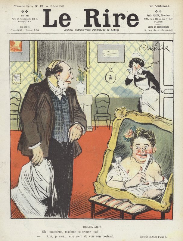 Ilustracja do Le Rire autorstwa Jules Abel Faivre