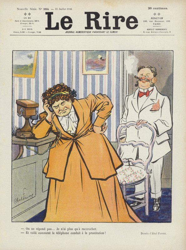 Ilustracja do Le Rire autorstwa Jules Abel Faivre