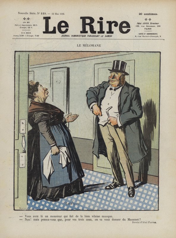 Ilustracja do Le Rire autorstwa Jules Abel Faivre