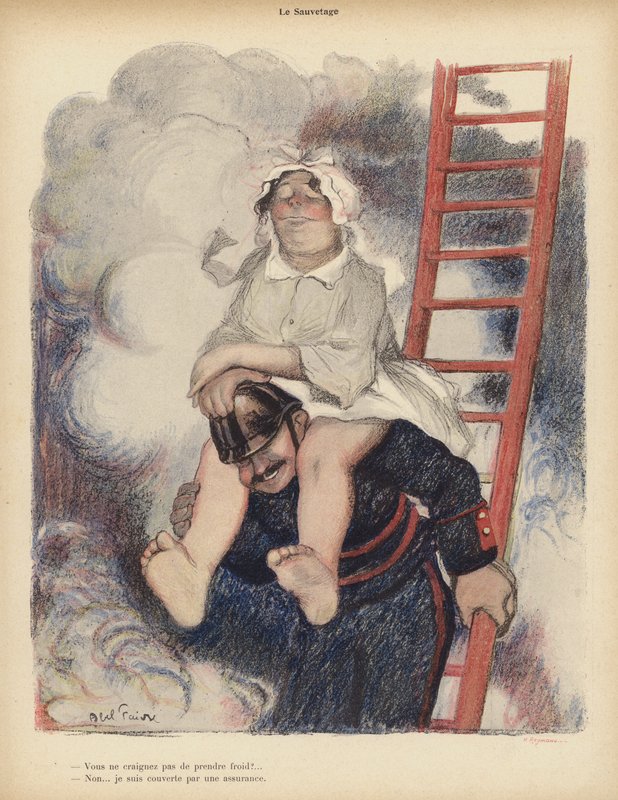 Ratunek (kolor lito) autorstwa Jules Abel Faivre