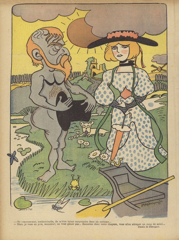 Ilustracja do Le Rire autorstwa Jules Depaquit