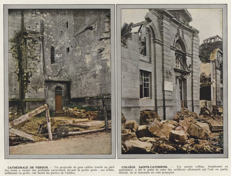 Cathedrale de Verdun, College Sainte-Catherine autorstwa Jules Gervais Courtellemont