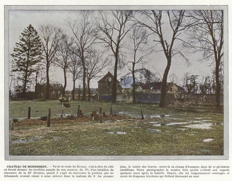 Zamek w Mondément autorstwa Jules Gervais Courtellemont