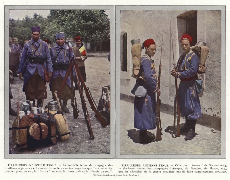 Strzelcy, nowy strój, Strzelcy, stary strój autorstwa Jules Gervais Courtellemont