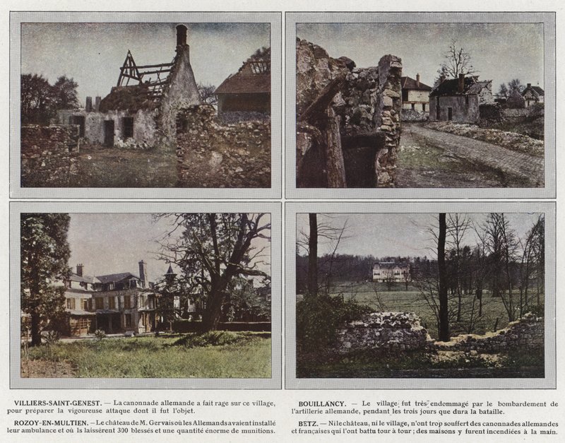 Villiers-Saint-Genest, Bouillancy, Rozoy-en-Multien, Betz autorstwa Jules Gervais Courtellemont