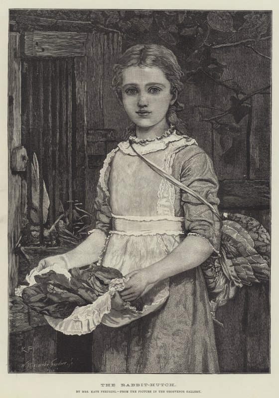 Grawerowanie królika-budy autorstwa Kate Perugini