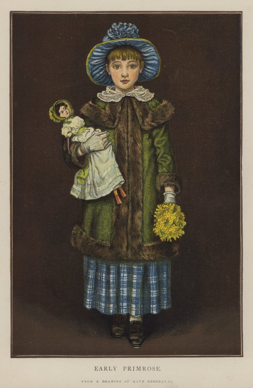 Early Primrose (kolor lito) autorstwa Kate (after) Greenaway