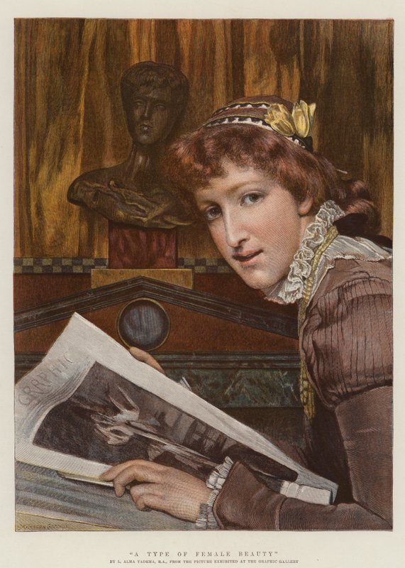Typ kobiecej urody (chromolitho) autorstwa Lawrence Alma Tadema
