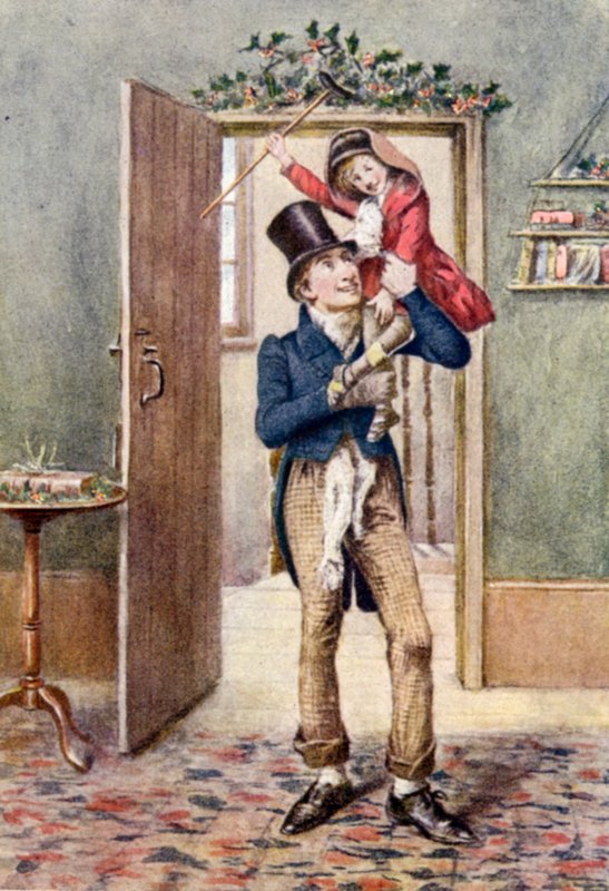 Ilustracja do kolędy autorstwa Leonard Skeats