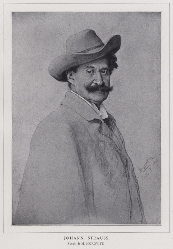 Johann Strauss Młodszy, austriacki kompozytor autorstwa Leopold Horovitz