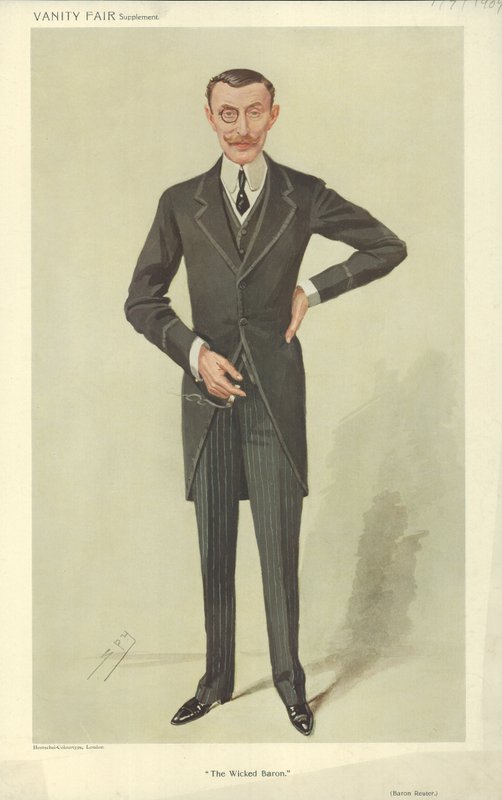 Baron George de Reuter autorstwa Leslie Matthew Ward