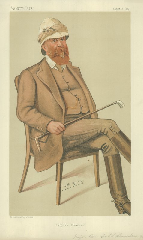 Generał dywizji Sir Peter Stark Lumsden autorstwa Leslie Matthew Ward