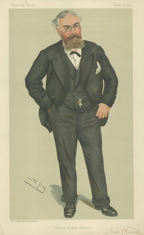 Pan Frederick York Powell autorstwa Leslie Matthew Ward