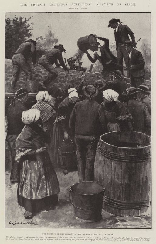 Francuska agitacja religijna, stan oblężenia autorstwa Louis Remy Sabattier