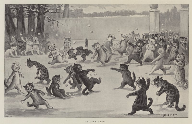 Śnieżka autorstwa Louis Wain