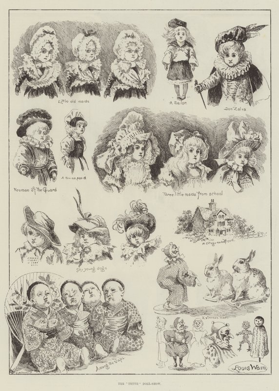 Pokaz lalek prawdy autorstwa Louis Wain