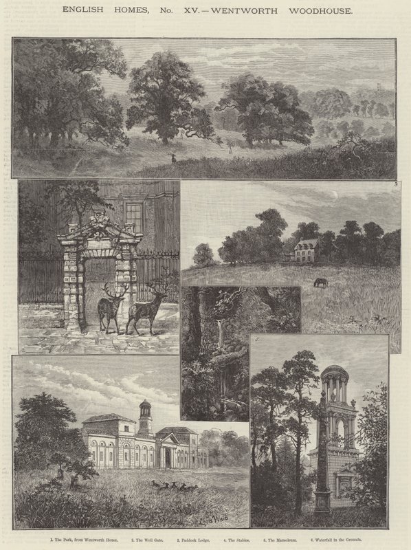 Wentworth Woodhouse autorstwa Louis Wain