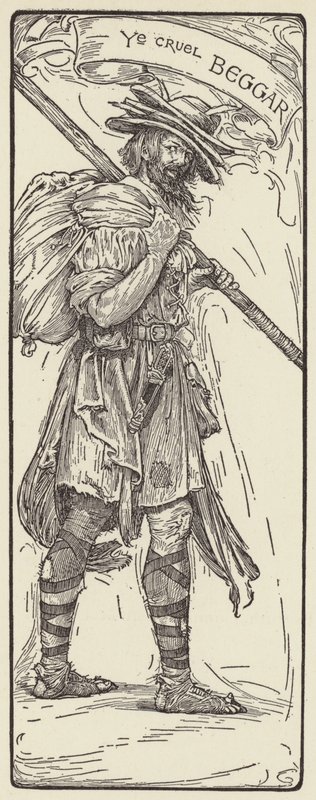 Okrutny żebrak autorstwa Louis John Rhead