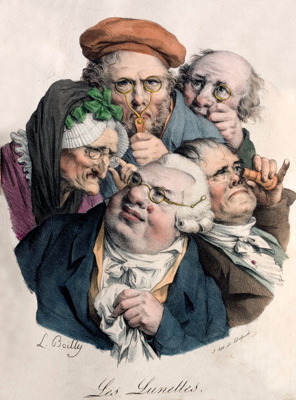 Okulary (kolor lito) autorstwa Louis Leopold (after) Boilly