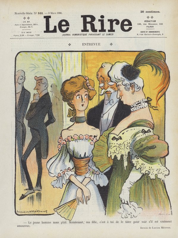 Ilustracja do Le Rire autorstwa Lucien Metivet