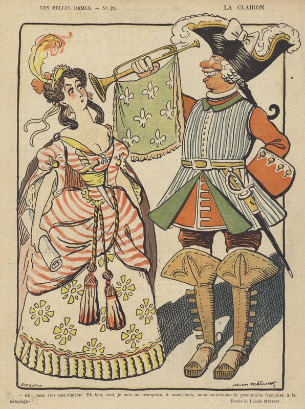 Hejnał, ilustracja do Le Rire autorstwa Lucien Metivet