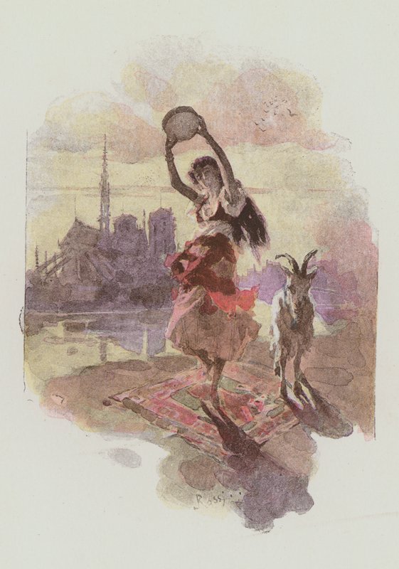 Ilustracja do Notre-Dame De Paris autorstwa Victora Hugo autorstwa Lucius Rossi