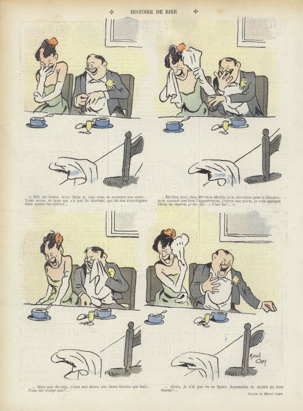 Ilustracja do Le Rire autorstwa Marcel Amable O.L. Capy