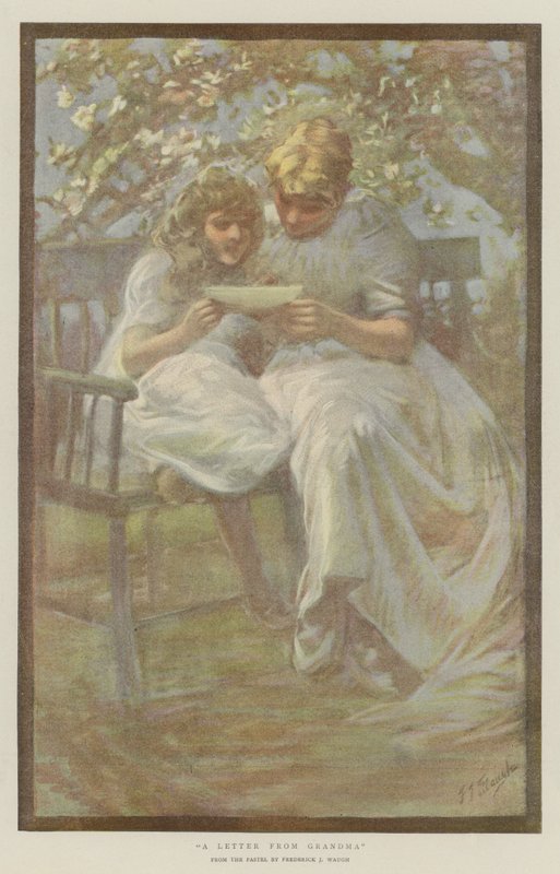 List od babci (chromolitho) autorstwa Marcella M. Walker