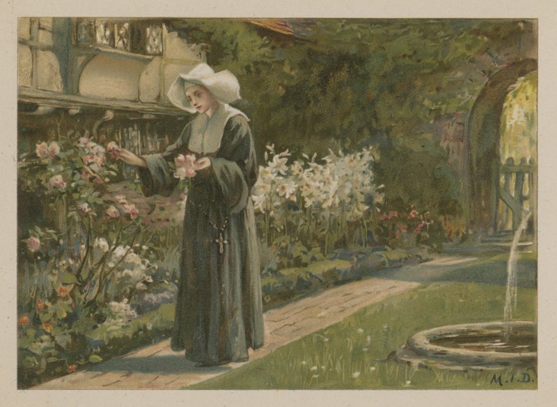 Evangeline (chromolitho) autorstwa Margaret Isabel Dicksee