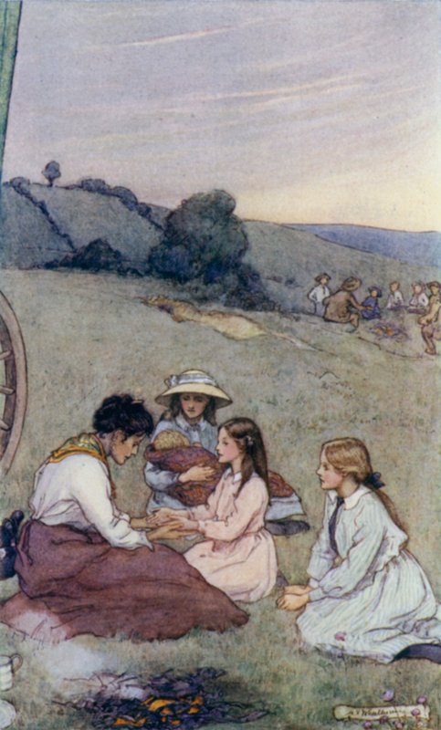 Scena ze Slowcoacha, autorstwa Edwarda Verralla Lucasa autorstwa Mary V. Wheelhouse