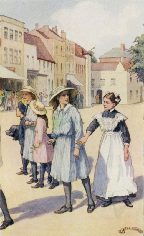 Scena ze Slowcoacha, autorstwa Edwarda Verralla Lucasa autorstwa Mary V. Wheelhouse