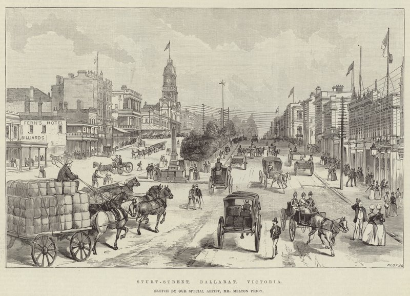 Sturt-Street, Ballarat, Victoria autorstwa Melton Prior
