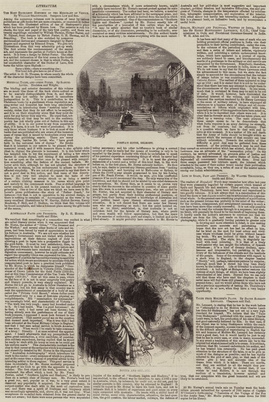 Kupiec wenecki, William Shakespeare autorstwa Myles Birket Foster