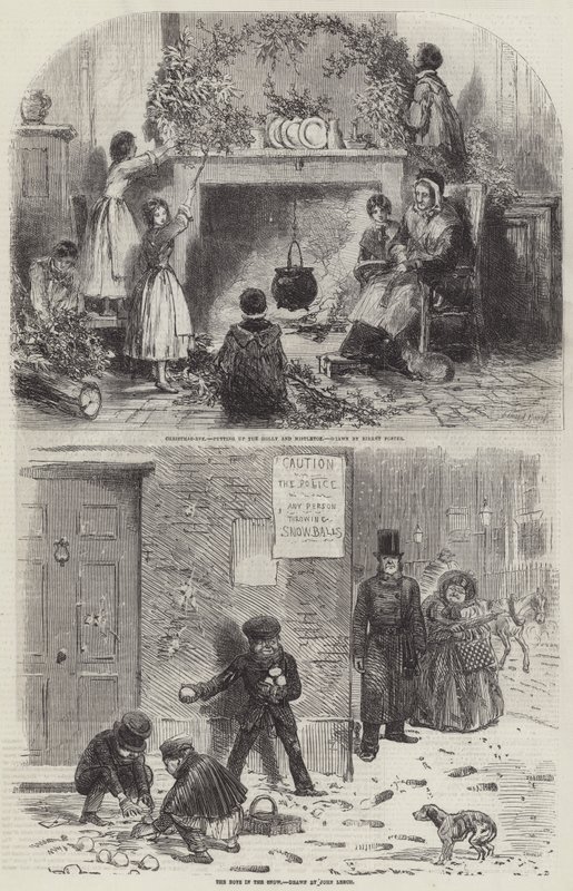 Szkice Bożego Narodzenia autorstwa Myles Birket Foster