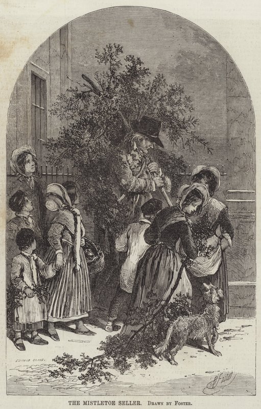 Sprzedawca jemioły autorstwa Myles Birket Foster